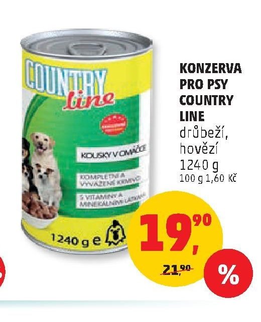 Konzerva pro psy Country Line 1240 g