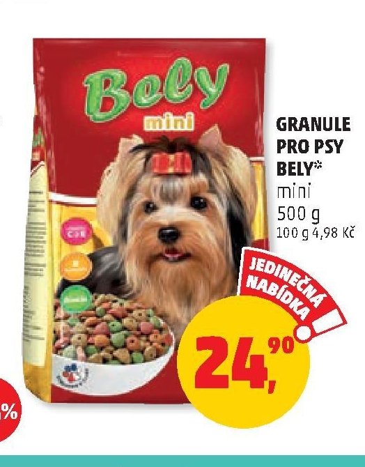 Granule pro psy Bely mini 500 g