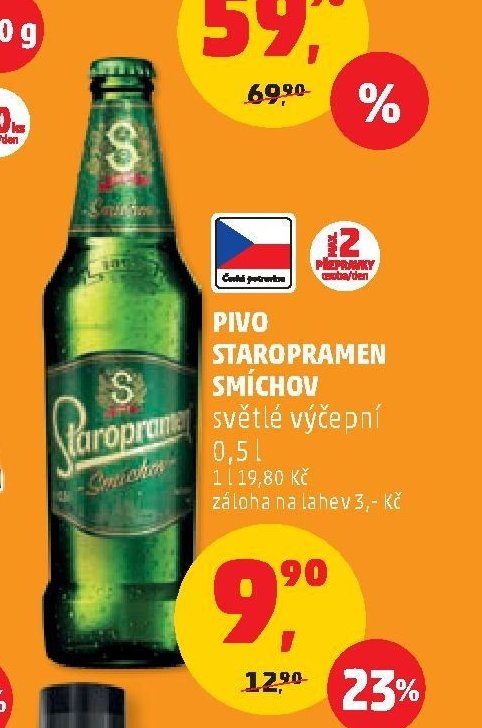 Pivo Staropramen Smíchov