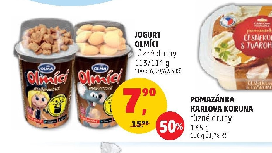 JOGURT OLMÍCI různé druhy 113/114 g