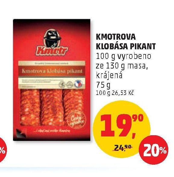 KMOTROVA KLOBÁSA PIKANT 75 g