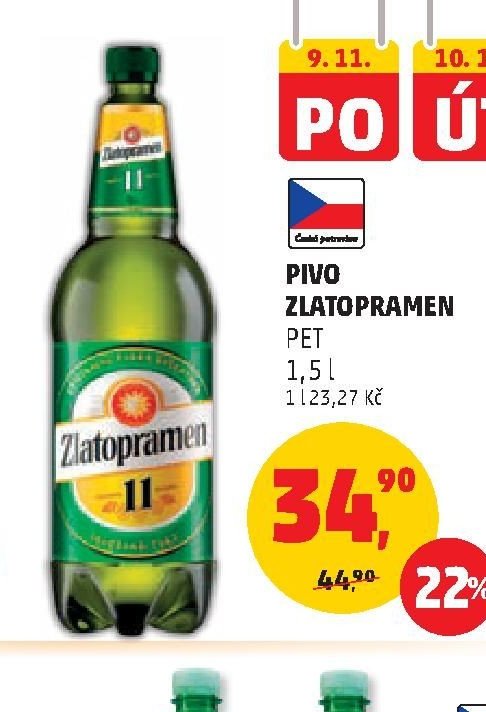 Pivo Zlatopramen PET