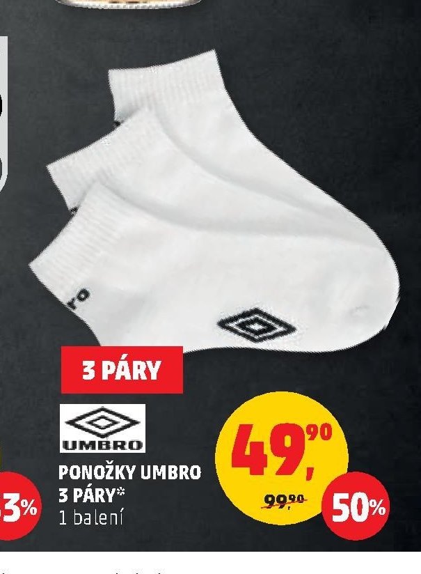 Ponožky Umbro 3 páry