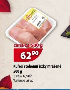 Kuřecí stehenní řízky mražené 500 g