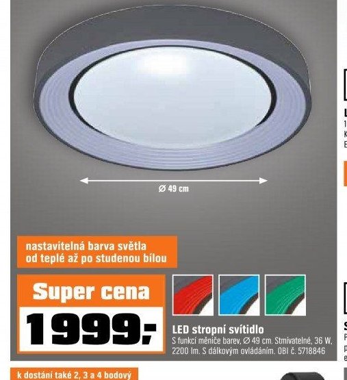 LED stropní svítidlo - OBI akcniletaky.com