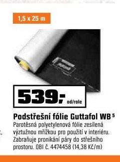 Podstřešní fólie Guttafol WB - OBI akcniletaky.com