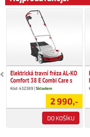 Elektrická travní fréza AL-KO Comfort 38 E Combi Care - UNI HOBBY akcniletaky.com
