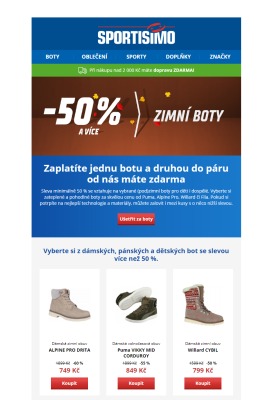 akční leták Sportisimo 4.11.2020-9.11.2020