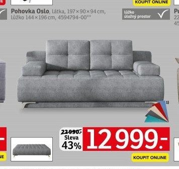Pohovka Oslo, látka - ASKO akcniletaky.com
