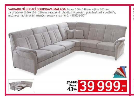 VARIABILNÍ SEDACÍ SOUPRAVA MALAGA - ASKO akcniletaky.com