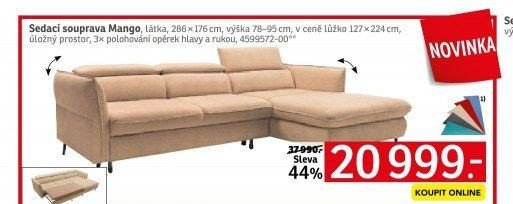 Sedací souprava Mango - ASKO akcniletaky.com