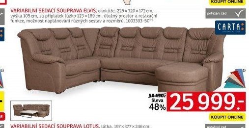 Variabilní sedací souprava Elvis - ASKO akcniletaky.com