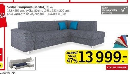 Sedací souprava Bardot - ASKO akcniletaky.com