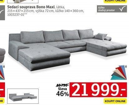 Sedací souprava Bono Maxi - ASKO akcniletaky.com