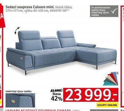 Sedací souprava Calvaro mini - ASKO akcniletaky.com