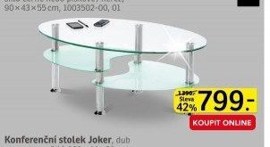 Konferenční stolek (sklo černé nebo pískové/nerez) - ASKO akcniletaky.com