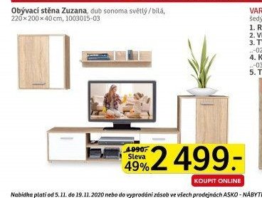 Obývací stěna Zuzana (sestava) - ASKO akcniletaky.com
