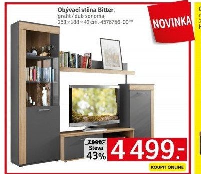 Obývací stěna Bitter - ASKO akcniletaky.com