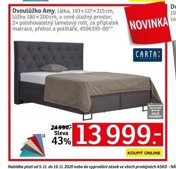 Dvoulůžko Amy - ASKO akcniletaky.com
