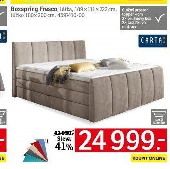 Boxspring Fresco - ASKO akcniletaky.com