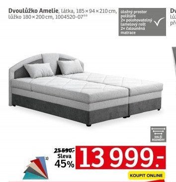 Dvoulůžko Amelie - ASKO akcniletaky.com