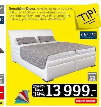 Dvoulůžko Dezra - ASKO akcniletaky.com