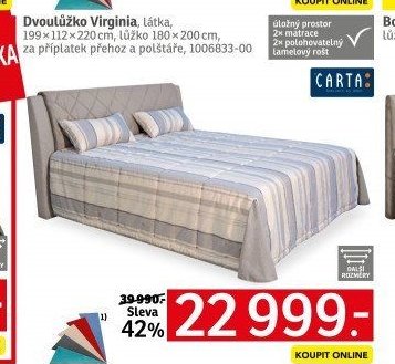 Dvoulůžko Virginia - ASKO akcniletaky.com