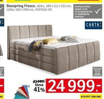 Boxspring Fresco - ASKO akcniletaky.com