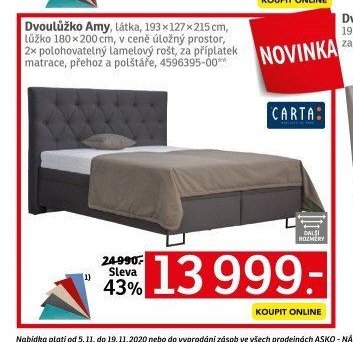 Dvoulůžko Amy - ASKO akcniletaky.com