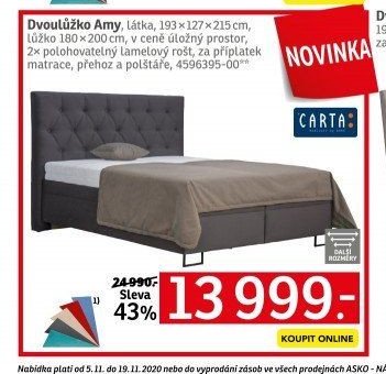 Dvoulůžko Amy - ASKO akcniletaky.com