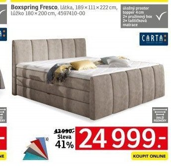 Boxspring Fresco - ASKO akcniletaky.com