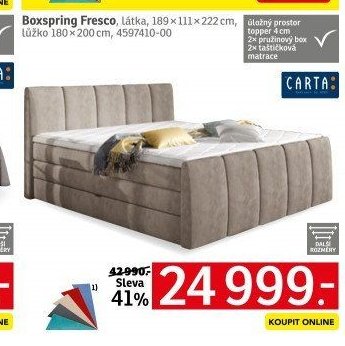 Boxspring Fresco - ASKO akcniletaky.com