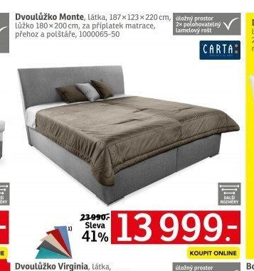Dvoulůžko Monte - ASKO akcniletaky.com
