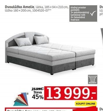 Dvoulůžko Amelie - ASKO akcniletaky.com