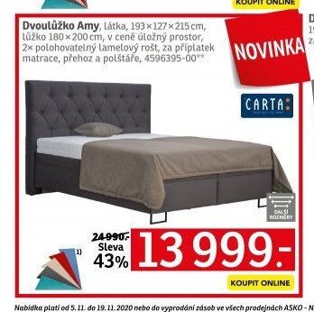 Dvoulůžko Amy - ASKO akcniletaky.com