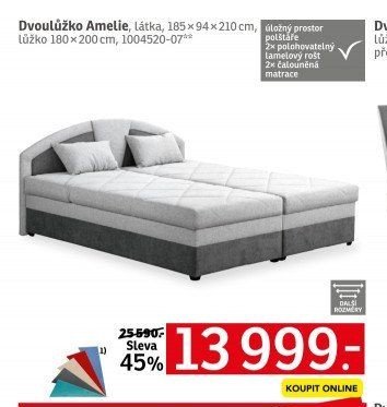 Dvoulůžko Amelie - ASKO akcniletaky.com