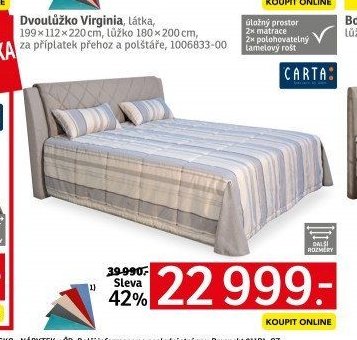 Dvoulůžko Virginia - ASKO akcniletaky.com