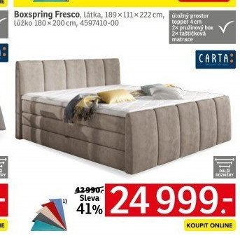 Boxspring Fresco - ASKO akcniletaky.com