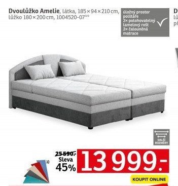 Dvoulůžko Amelie - ASKO akcniletaky.com