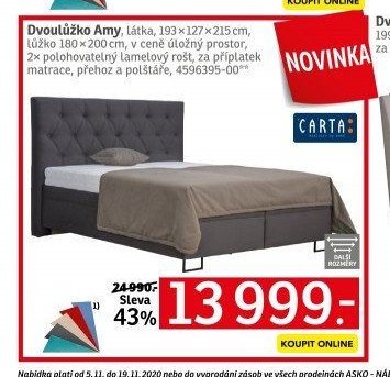 Dvoulůžko Amy - ASKO akcniletaky.com