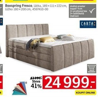 Boxspring Fresco - ASKO akcniletaky.com