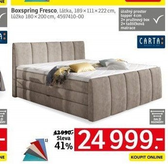 Boxspring Fresco - ASKO akcniletaky.com