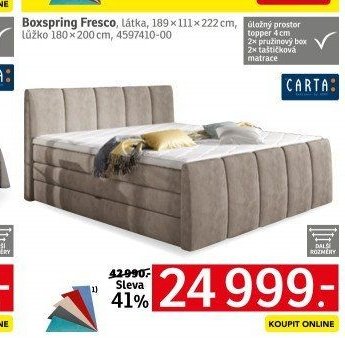 Boxspring Fresco - ASKO akcniletaky.com