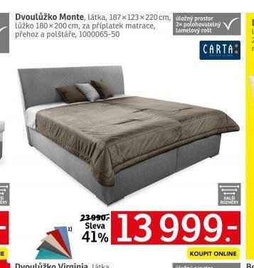 Dvoulůžko Monte - ASKO akcniletaky.com