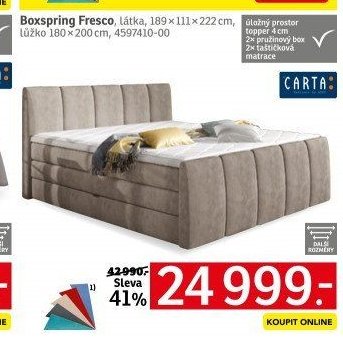 Boxspring Fresco - ASKO akcniletaky.com