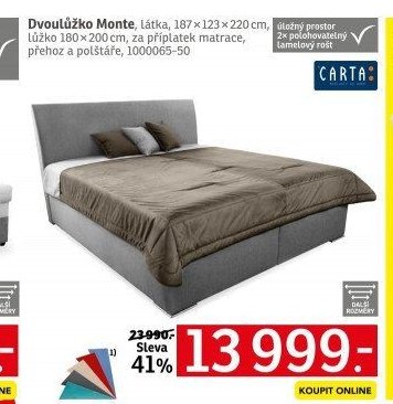 Dvoulůžko Monte - ASKO akcniletaky.com
