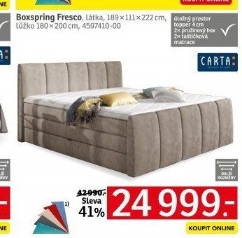 Boxspring Fresco - ASKO akcniletaky.com