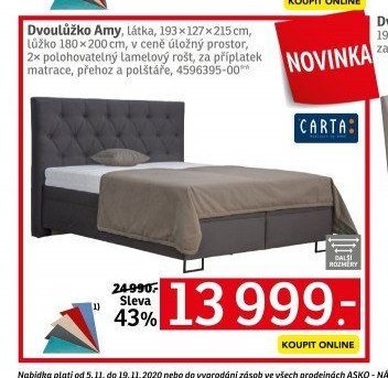 Dvoulůžko Amy - ASKO akcniletaky.com