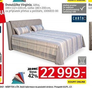 Dvoulůžko Virginia - ASKO akcniletaky.com