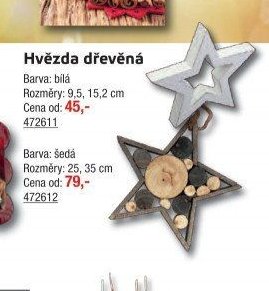 Hvězda dřevěná - UNI HOBBY akcniletaky.com